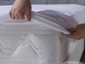 Αδιάβροχο Επιστρώμα Μονό 100X200+30 Dimcol Φούστα White (100×200+30)