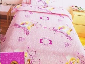 Σεντόνια Μονά (Σετ) Disney Princess Pink (155×260)