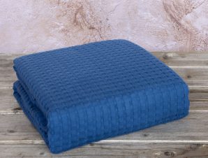 Κουβέρτα Πικέ Υπέρδιπλη Nima Bed Linen Habit Blue