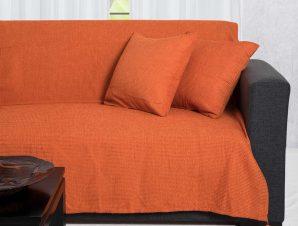 Ριχτάρι Πολυθρόνας (180×180) Silk Fashion 9925 Πορτοκαλί