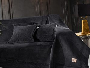 Ριχτάρι Τριθέσιου Καναπέ (170×300) Guy Laroche Rubicon Black